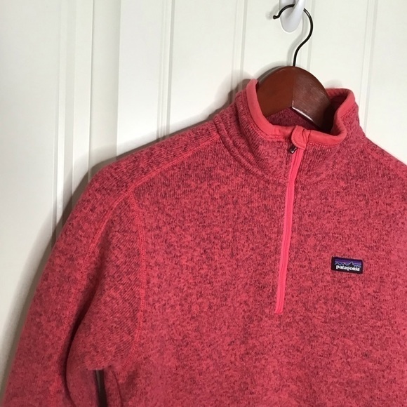 Patagonia Better Sweater 1/4 Zip Fleece Pullover in Pink Size Medium. - Picture 3 of 11